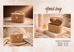 Handwoven Wide Trunk Clutch