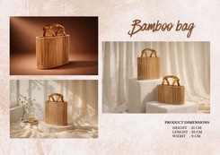 Bamboo Wood Tote Bag