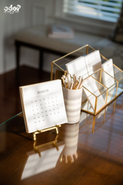 Acrylic Desk Calendar & Organizer Set