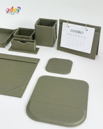 Sage Fabric Desk Organizer Set